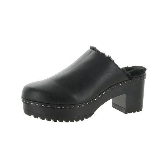 Madden Girl Shoes - Madden Girl Women's Fort-f Clog - Cozy Slip-On Mule with Stacked Wooden Heel